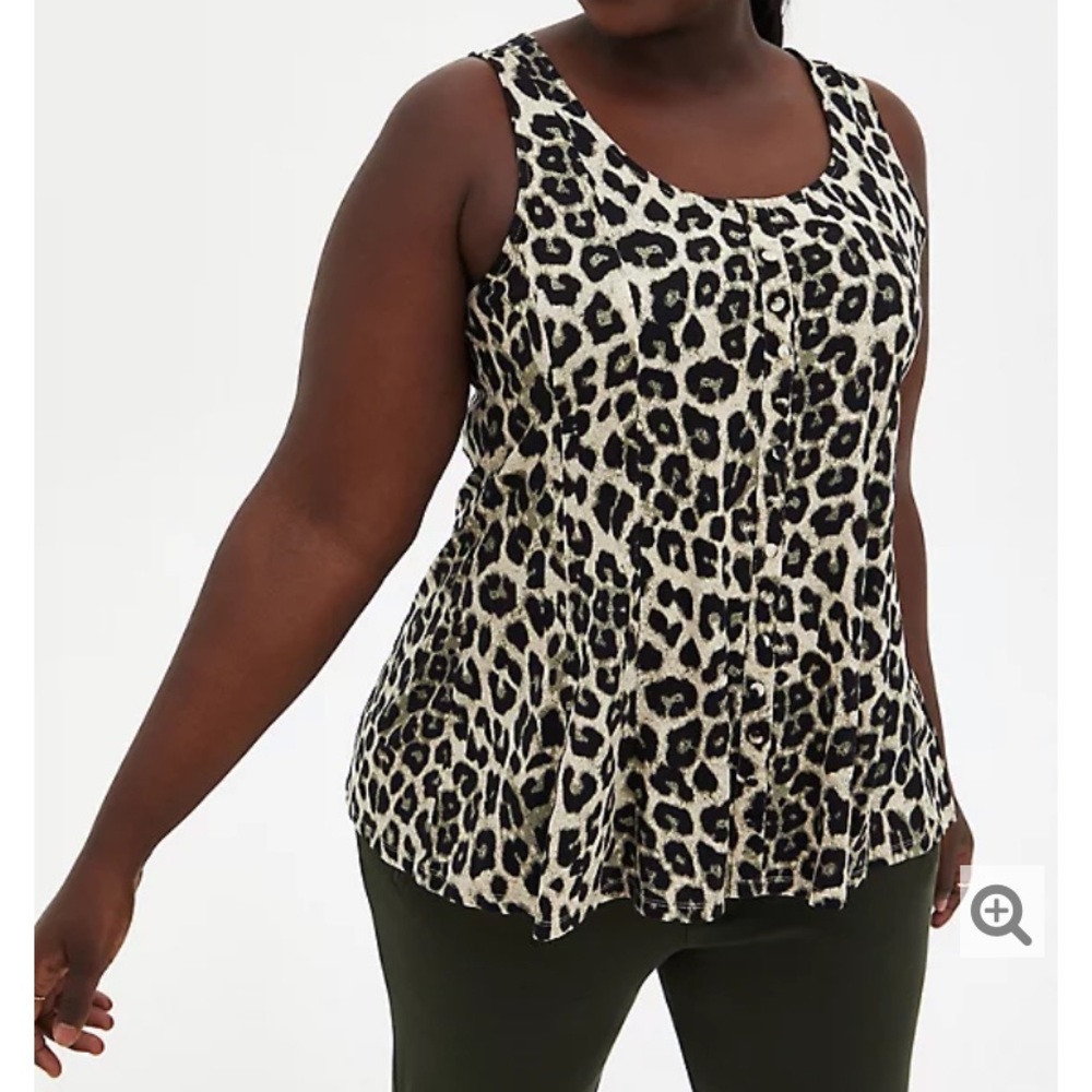 Torrid Super Soft Leopard Tank